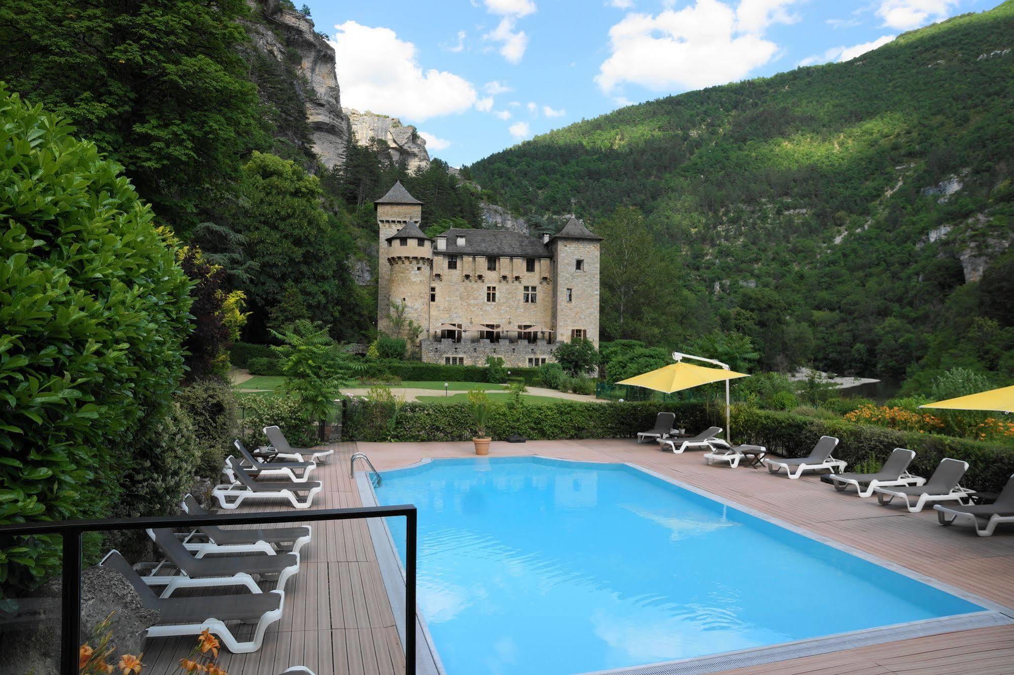 Chateau De La Caze Piscine & Spa - Ste Enimie Sainte-Enimie Exterior photo